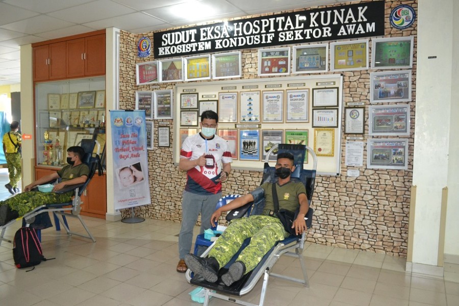 Program Derma Darah Anjuran Hospital Kunak bersama Ahli Lembaga Pelawat Hospital (ALPH) 2020